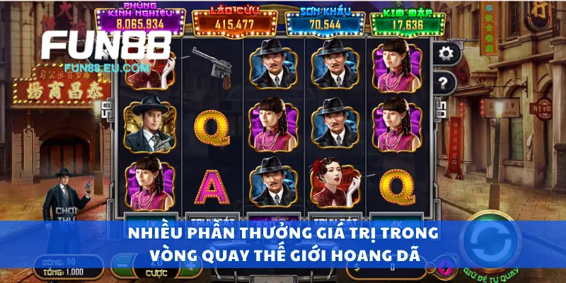 Nhiều phần thưởng giá trị trong vòng quay thế giới hoang dã